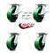Service Caster 6 Inch Poly on Cast Iron Caster Set with Roller Bearing 4 Swivel Lock 2 Brake SCC-35S620-PUR-GB-SLB-BSL-2-BSL-2 - alternate 6